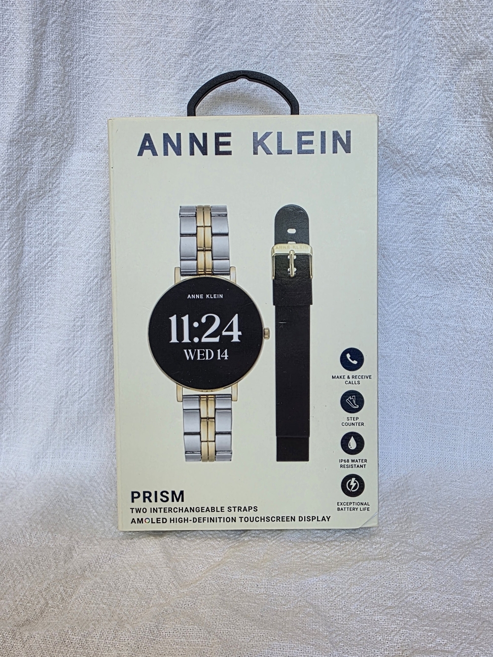 Anne Klein Prism Smartwatch – Two Interchangeable Straps – New in Box